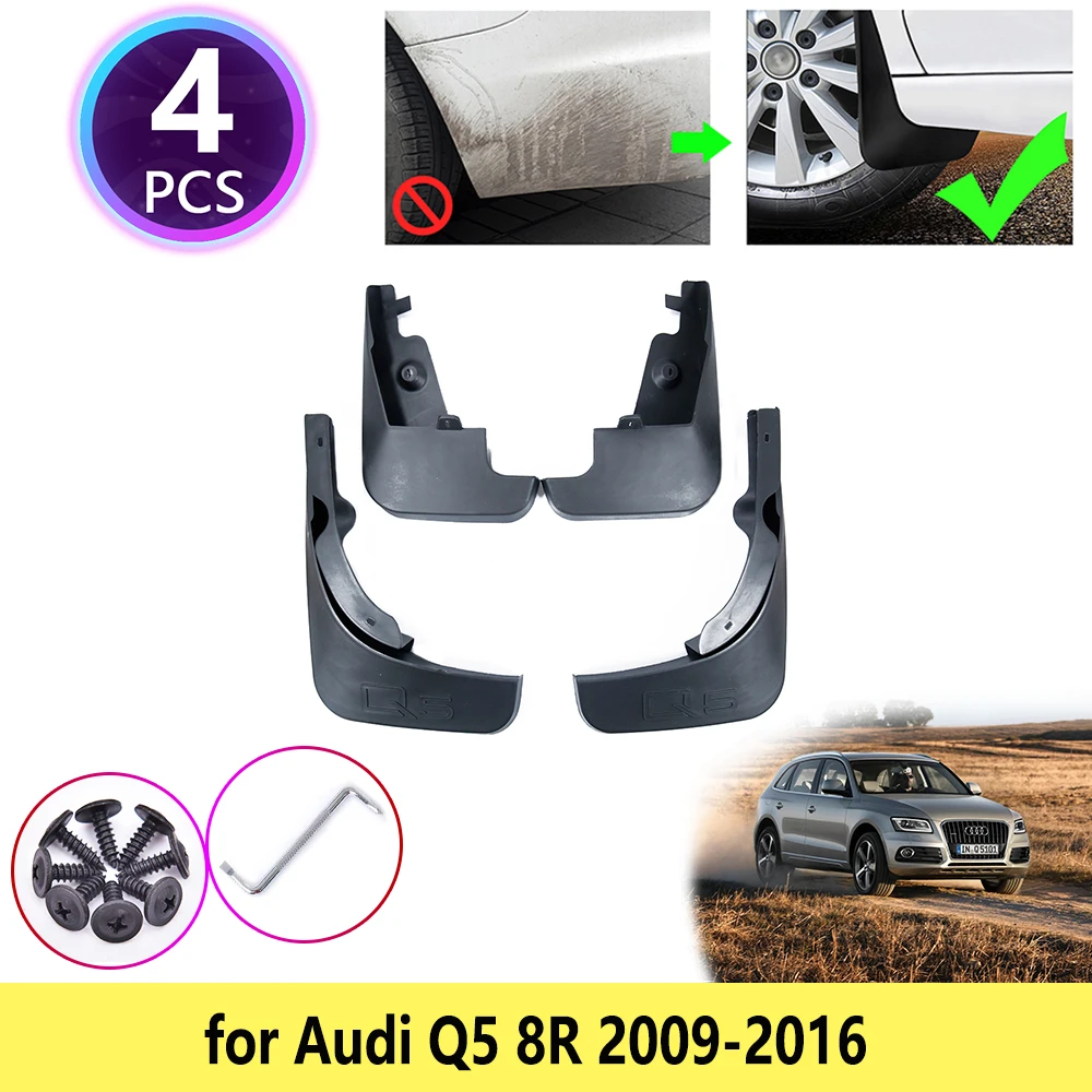 

Для Audi Q5 8R 2009 2010 211 2012 2013 2014 2015 2016 брызговики крыло брызговики Брызговики передние колеса аксессуары