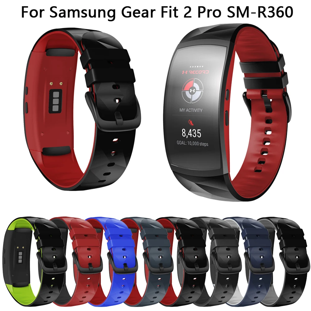 

Спортивный силиконовый ремешок для часов Samsung Gear Fit 2 Pro, сменный умный ремешок для Gear Fit2, браслет для планшетов
