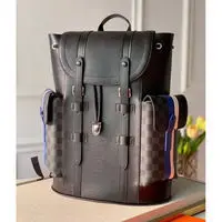 

2021 New Fashion European and American Retro Schoolbag Fashion Fashion Brand Color Matching Water Ripple Black Flower Backpack