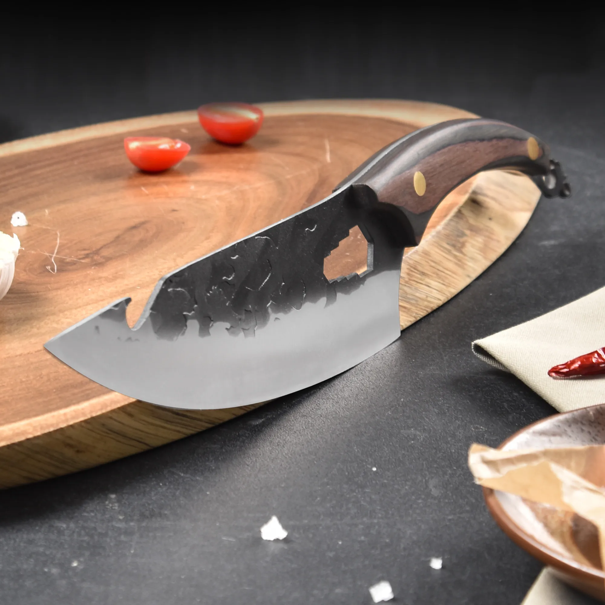 Sowoll Chef Kitchen Cooking Knife Set 8'' INCH Full Tang Cover Sheath Bottle Opener Blade Gift Box Mini | Дом и сад