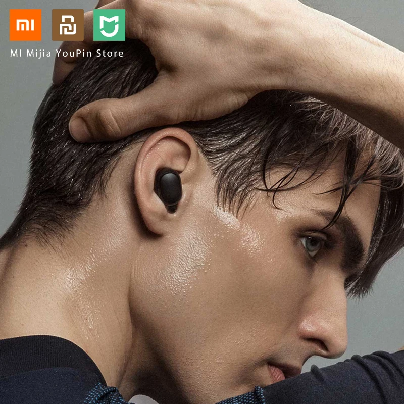 Xiaomi Redmi Airdots TWS Bluetooth наушники стерео бас AI управление 5 0 Eeaphones с микрофоном ручной