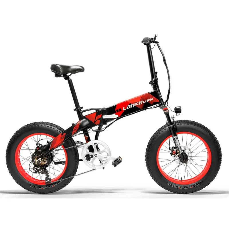 LANKELEISI Fat электровелосипед 20 дюймов Tire Электрический велосипед 48 в 1000 Вт 13AH LG