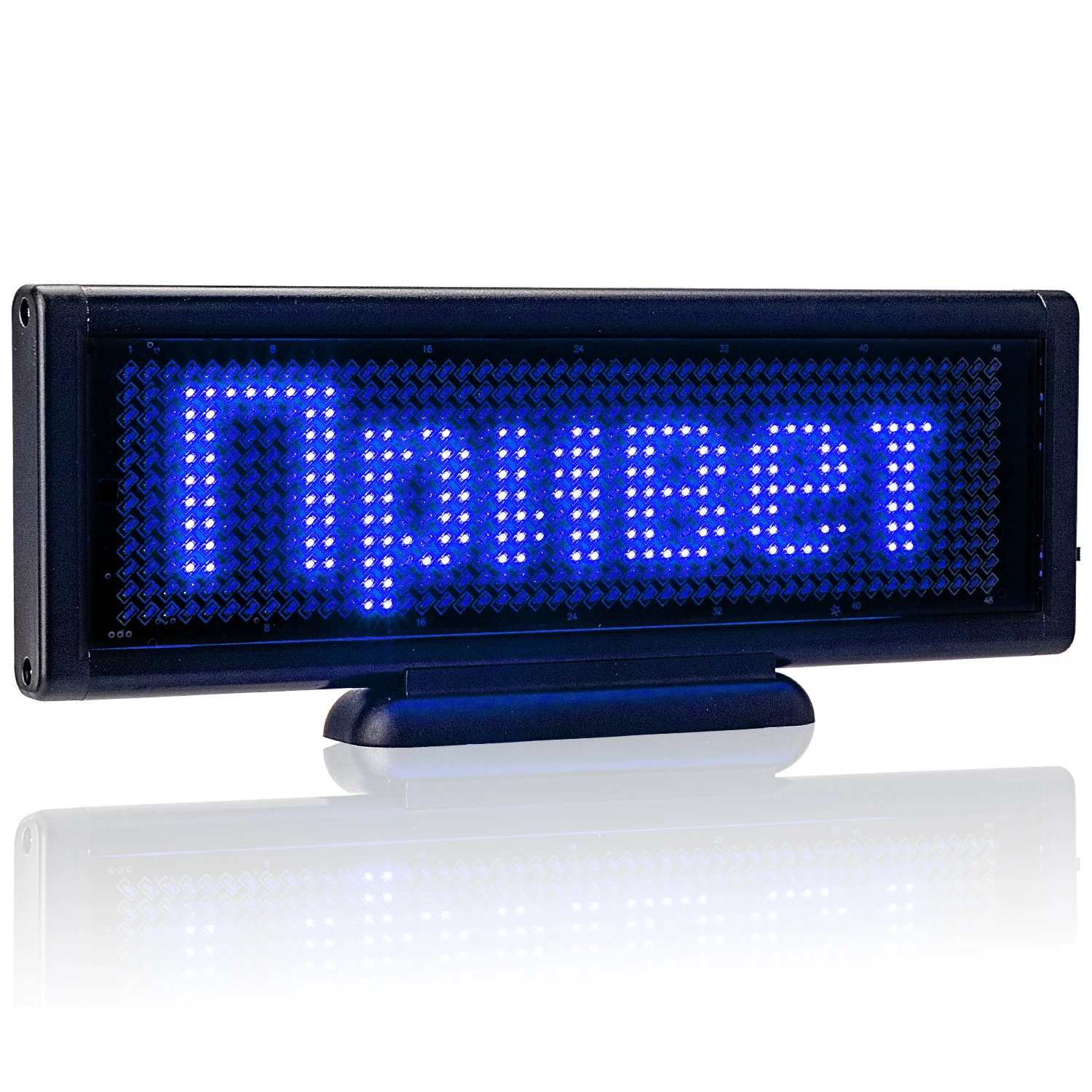 

Светодиодный мини-дисплей, перезаряжаемая USB программируемая доска для сообщений, портативная панель с синим текстом с базой и цепью SMD для ...