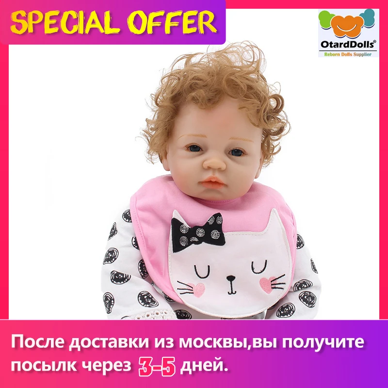 22 &quot55 см реалистичные куклы для новорожденных силиконовые ручной работы девочек