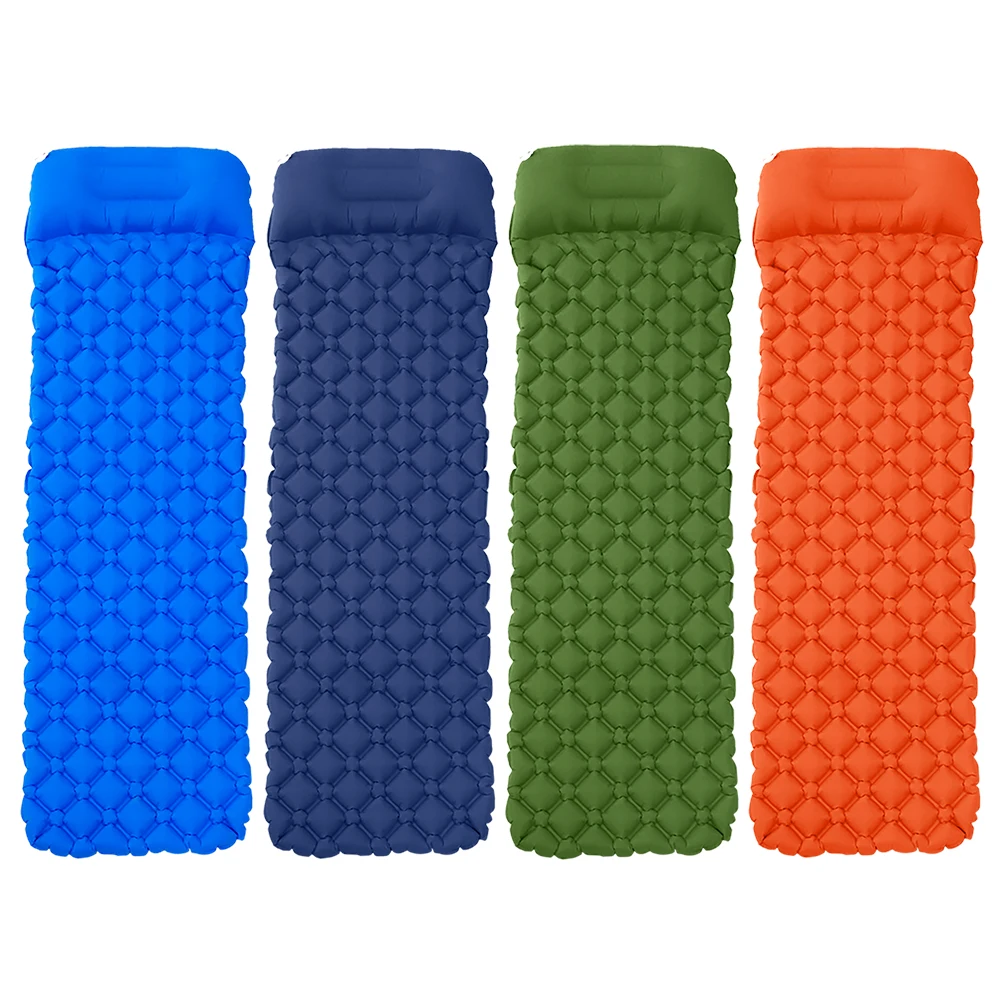 

Outdoor Camping Inflatable Cushion Moisture-proof Sleeping Bag Mattress Mat Pad With Inflatable Bag For 1-2 Persons
