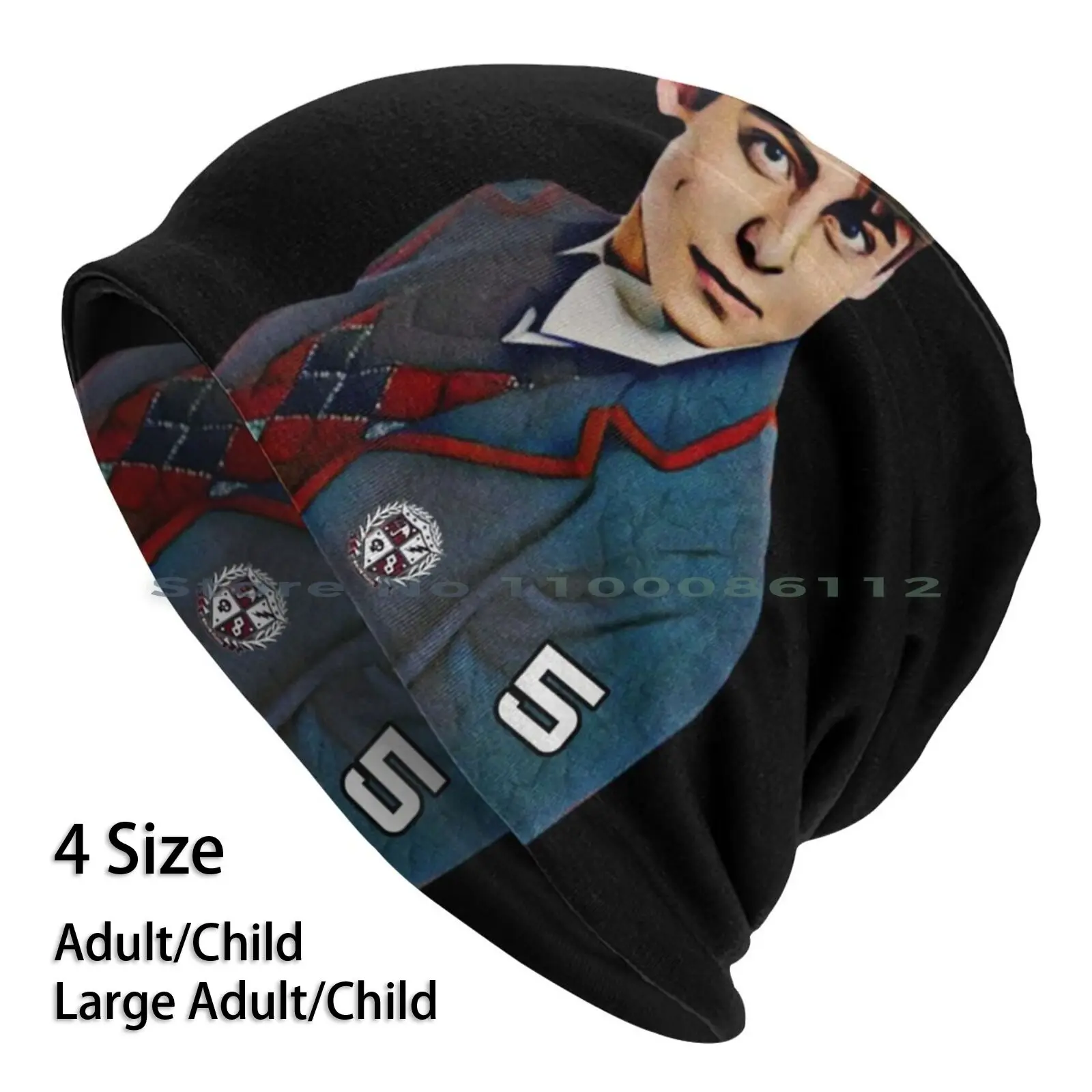 Трикотажная шапка без козырька с пятью наклейками