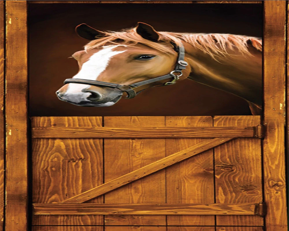 

3d Animal Modern Curtain Strong Horse 3d Curtain 3d Digital Printing HD Practical Beautiful Curtains