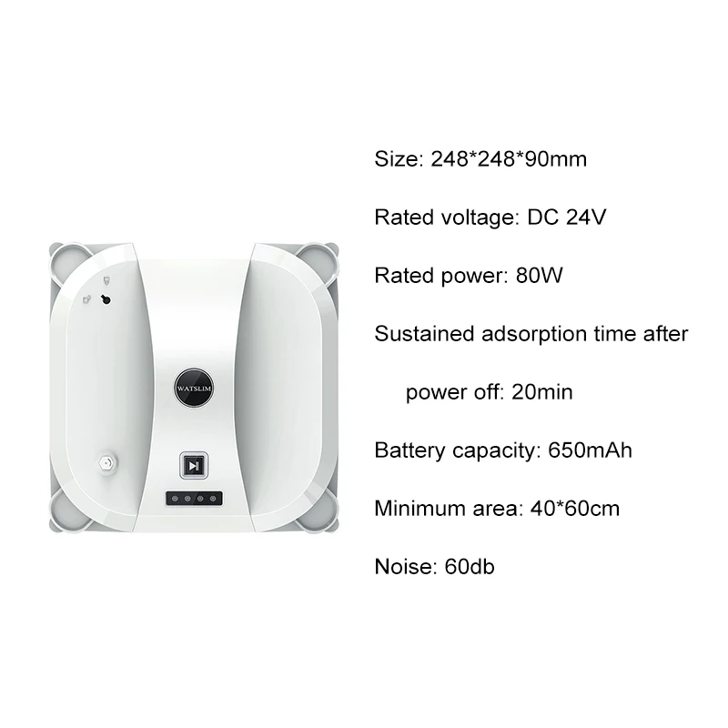 

Safe Anti-falling Window Cleaning High-altitude High-altitude Robot Automatic 2500PA Vacuum Adsorption Window Cleaning Machine