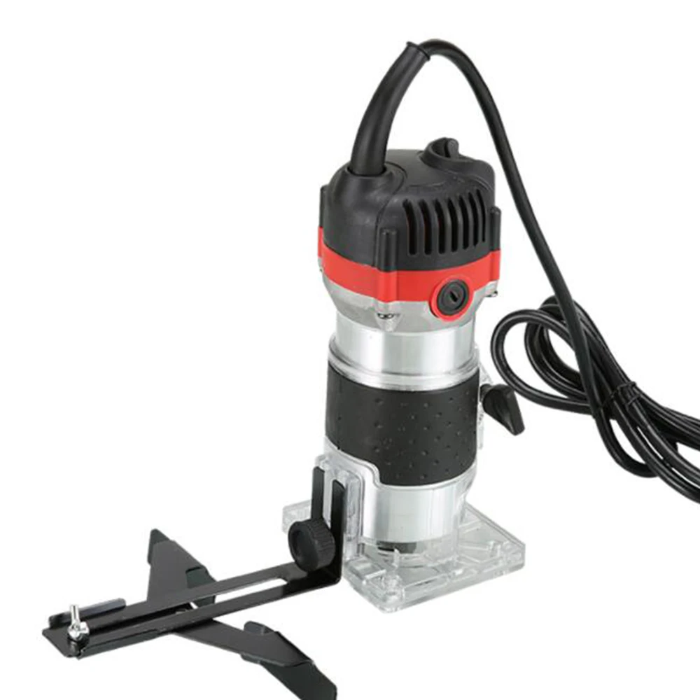 

800W 30000RPM Woodworking Electric Trimmer Wood Milling Engraving Slotting Trimming Machine Hand Carving Machine Wood Router