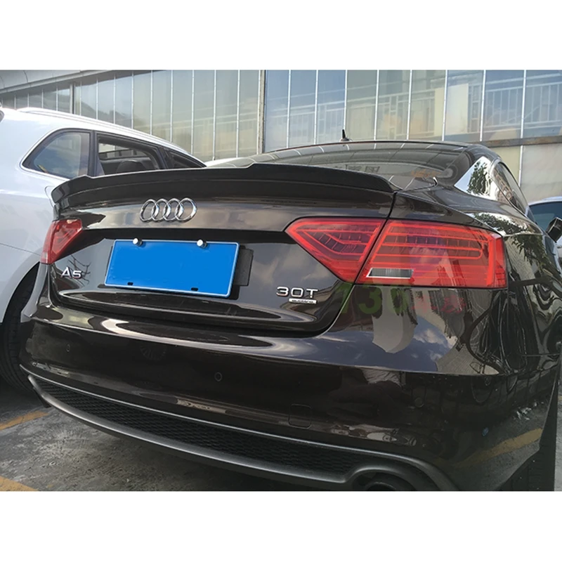 V стиль A5 карбоновый спойлер заднего багажника крыла для Audi 4 двери 2009-2016 |