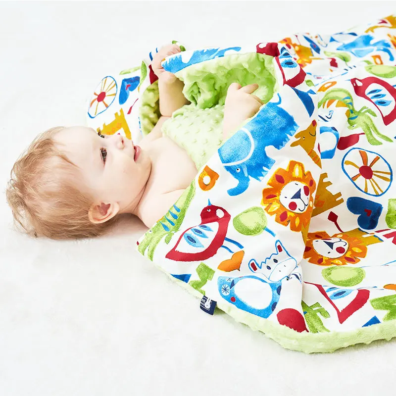 Мультяшное животное детское одеяло хлопковое теплое фланелевое супер мягкие