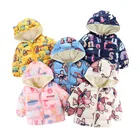 Осенняя теплая пуховая хлопковая верхняя одежда для маленьких девочек с бархатной подкладкой, парка с капюшоном, Утепленная зимняя куртка для мальчиков, 2021