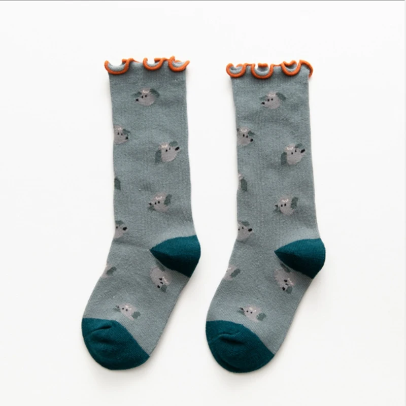 Winter Autumn baby girl socks Princess Socks Winter Baby Socks Long Printed cute fruit pattern Print 1-5Years