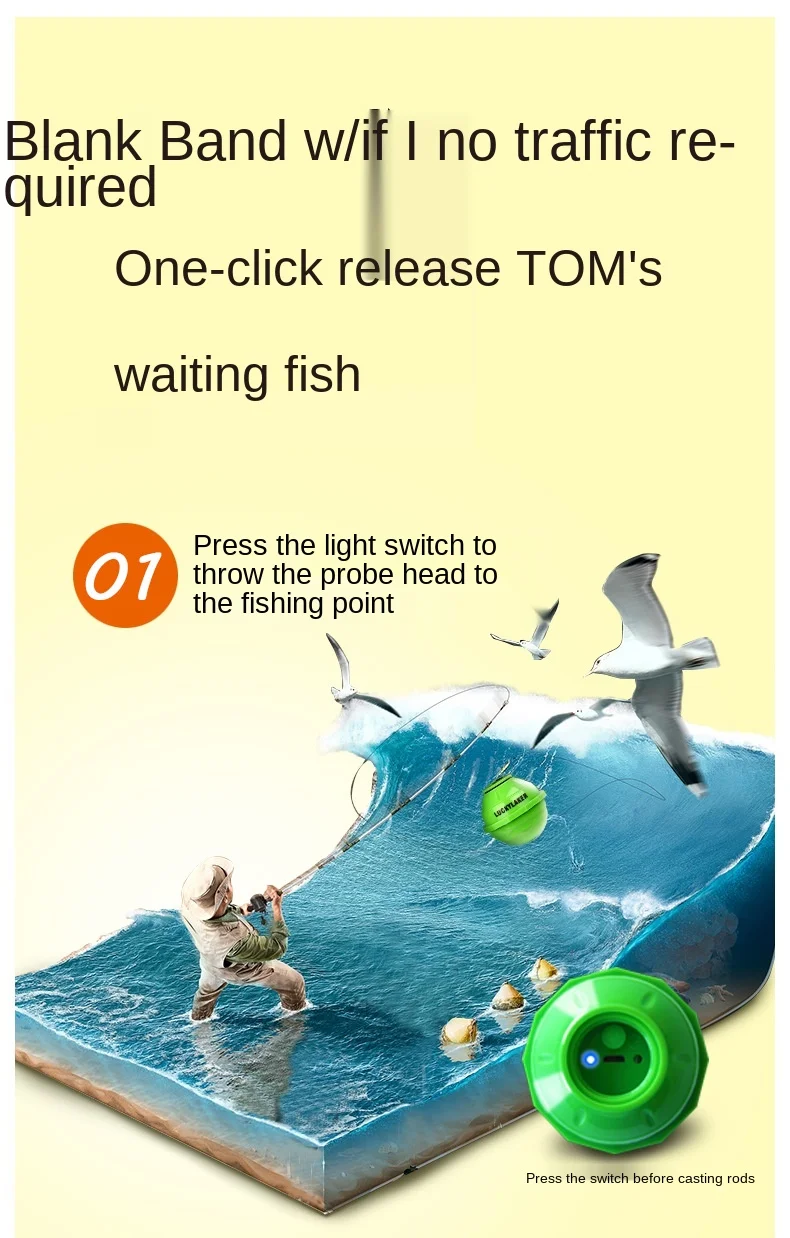 Эхолот для поиска рыбы беспроводное устройство с высоким разрешением | Спорт и