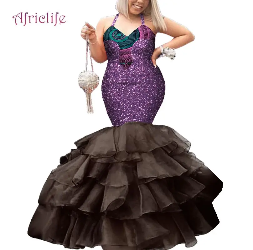 В африканском стиле свадебное платье для женщин невесты на бретельках без