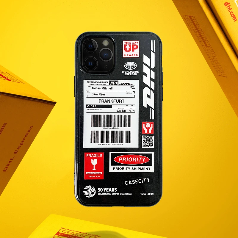 Роскошный популярный Экспресс-чехол для iPhone 11 Pro X XS MAX 6 6s 7 8 plus с этикеткой на 50 лет