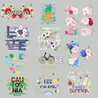 Красивый и свежий цветочный узор теплопередача для одежды нашивки для одежды DIY Футболка теплопередача