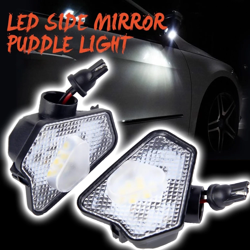 2x 9smd светодиодный светильник под боковым зеркалом для Mercedes Benz W204 W212 W176 W246 C219 W221 ACES CLS GLK класс автомобиля лужа лампа