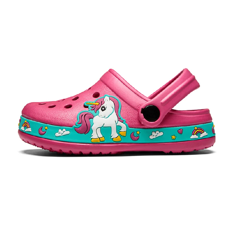 

Baby Children Shoes Croc Summer Unicorn Clogs Beach Sandals Kids Garden Boys Girls Soft Non Slip Indoor Toddler Outdoor Slippers