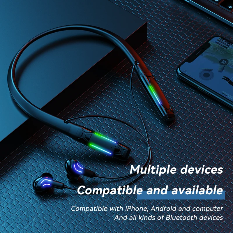 Беспроводные наушники Bluetooth с шейным ободом Спортивная гарнитура