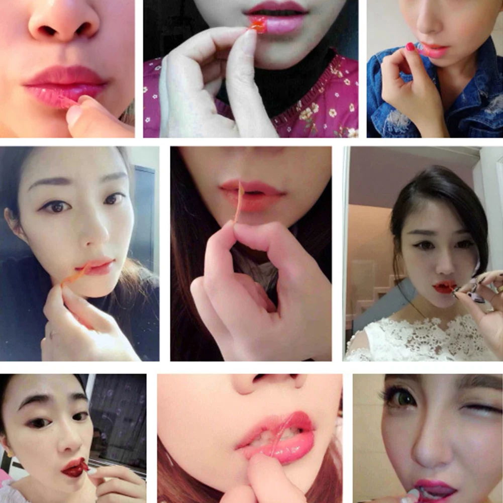 

6 Colors Peel Off Liquid Lipstick Waterproof Long Lasting Lip Gloss Mask Moisturizer Makeup Tear Pull Lip Lint Cosmetics