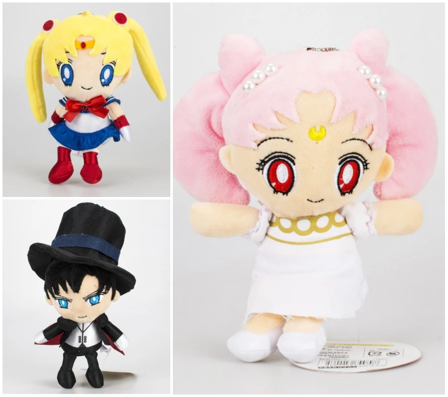 Плюшевые куклы в стиле аниме Сейлор Мун Tsukino Usagi Chibi usa 6 дюймов Chiba Mamo мягкие
