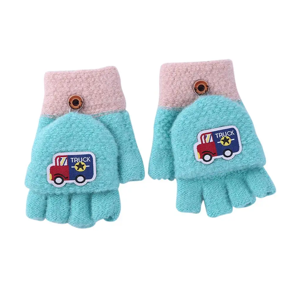 

2pcs Warm Gloves Hot Selling Comfortable Personality Simplicity Cartoon Knitted Finger Gloves Cute Stretch Hand Cover