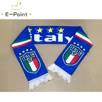 14516 cm size italy national football team scarf for fans russia 2018 football world cup double faced velvet material