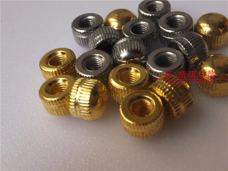 20 шт. M5 зубная внутренняя хромированная позолота цветы сайдинг Магний лысый