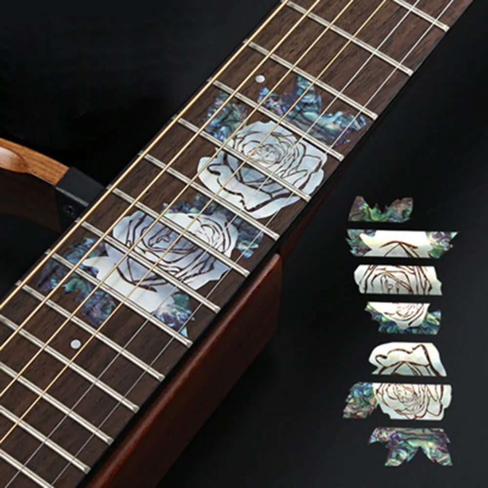 Ультратонкий Fretboard инкрустация Наклейка Гитара Бас Fretboards DIY декоративные маркеры