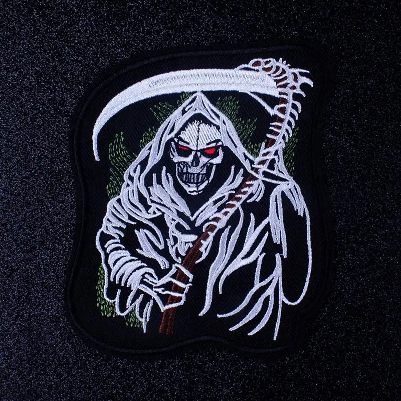 Нашивки с надписью Death Skull на одежде | Дом и сад