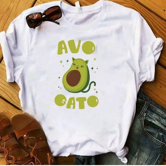 

YEMUSEED 2020 Girl Women T-shirt Casual Tops Cartoon Print O-Neck Tee shirt FFV415