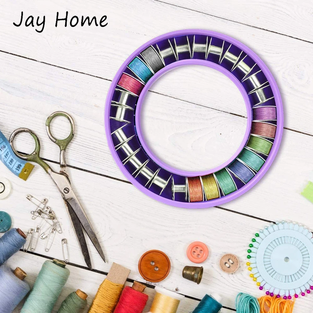 

1Pc Round Rubber Bobbin Holders Sewing Bobbin Ring Organizers for Metal Plastic Sewing Machine Bobbins Storage Sewing Supplies