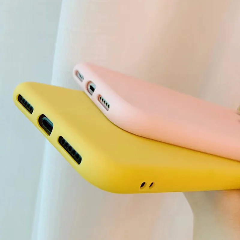 KJOEW чехол конфетного цвета для iPhone XR XS X Xs Max Love Heart Phone Cover 6 6S 7 8 Plus мягкие