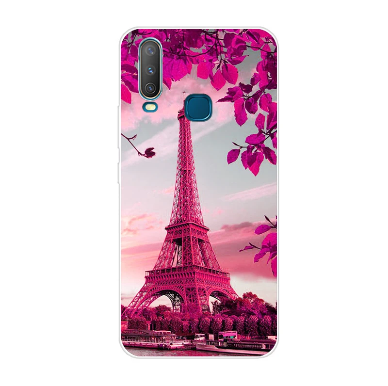 Темно-бордовый 6,35 ''для Vivo Y17 Y15 Y 12 y 3 чехол мягкий TPU телефон крышка для Vivo Y 17 Y 15 Y 12 y 3 задняя крышка чехол силиконовый Coque Cool Funda - Цвет: Темно-бордовый