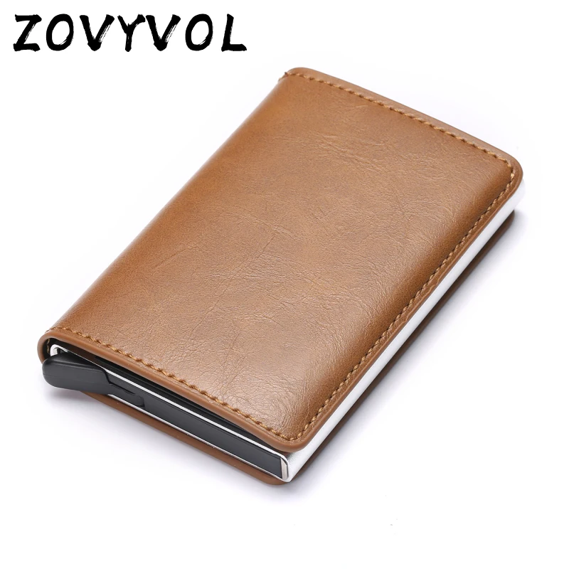 ZOVYVOL RFID мини кошелек для мужчин и женщин держатель кредитных карт алюминиевый
