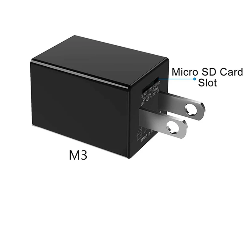 M3 4K WIFI дорожное USB-зарядное устройство HD1080p мини-камера DVR беспроводное настенное