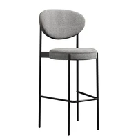 nordic iron bar chair household high chair fashion creative net red chair modern simple back bar chair