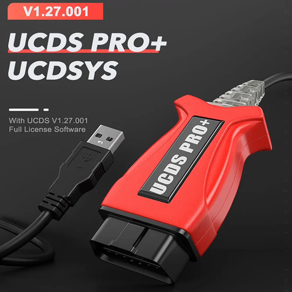 V1.27.001 UCDS PRO + для Ford OBD2 Диагностический кабель UCDSYS с 35 токами полная Лицензия pro