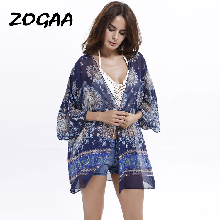 Женский летний пляжный кардиган ZOGAA| |