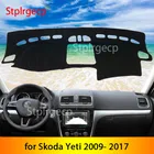 Противоскользящий чехол для приборной панели для Skoda Yeti 2009 2010 2011 2012 2013 2014 2016, защитная накладка, аксессуары для автомобиля