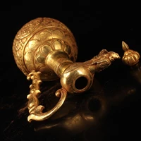 LaoJunLu Collected And Unearthed Pure Copper Handcrafted Gilt Jug Imitation antique bronze masterpiece collection of solitary