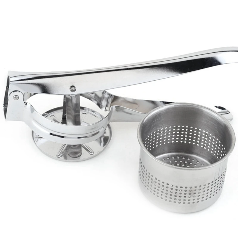 

Universal Stainless Steel Potato Ricer Masher Kitchen Garlic Press Manual Crush Machine For Fruits Vegethers Potato Grinder