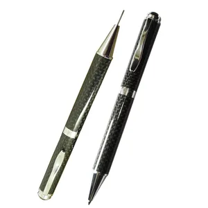 2 шт.лот , лидер продаж, полностью углеродное волокно, набор ручек для письма, 1,0 мм , шариковая ручка и 0,9 мм, механический карандаш, Офисная пара ручек и набор карандашей