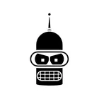 Модная мультяшная наклейка Bender Face на автомобиль для бампера мотоцикла шлема багажника грузовика