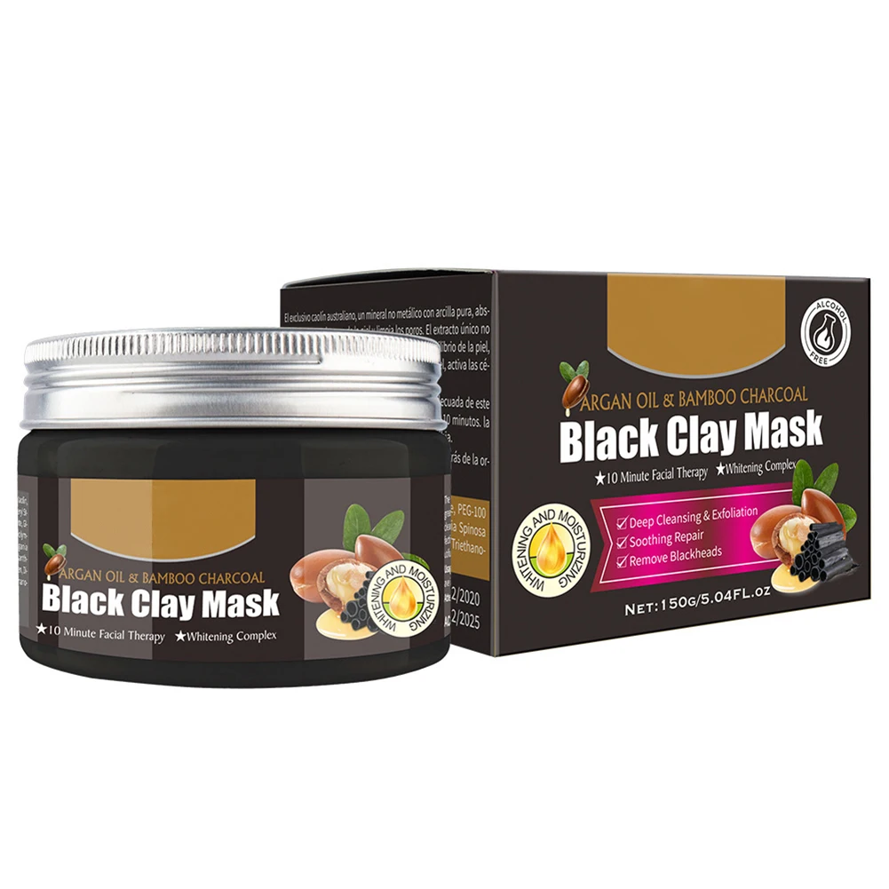 

150g Bamboo Charcoal Facial Cleansing Blackhead Removal Mud Mask Facial Nourishing Mask Mud Mask
