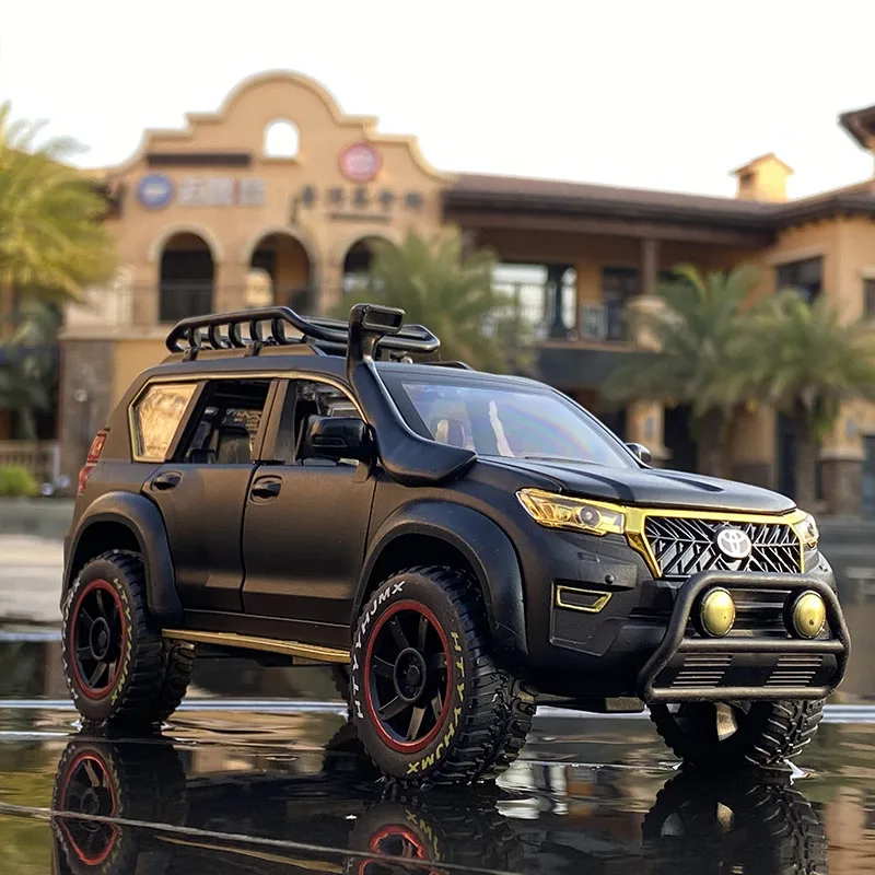 1:24 Toyota Prado SUV модель автомобиля из сплава литая металлическая игрушка