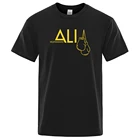 Мужская футболка с Али, футболка с коротким рукавом и круглым вырезом в стиле Харадзюку, Спортивная футболка в стиле хип-хоп, лето 2019
