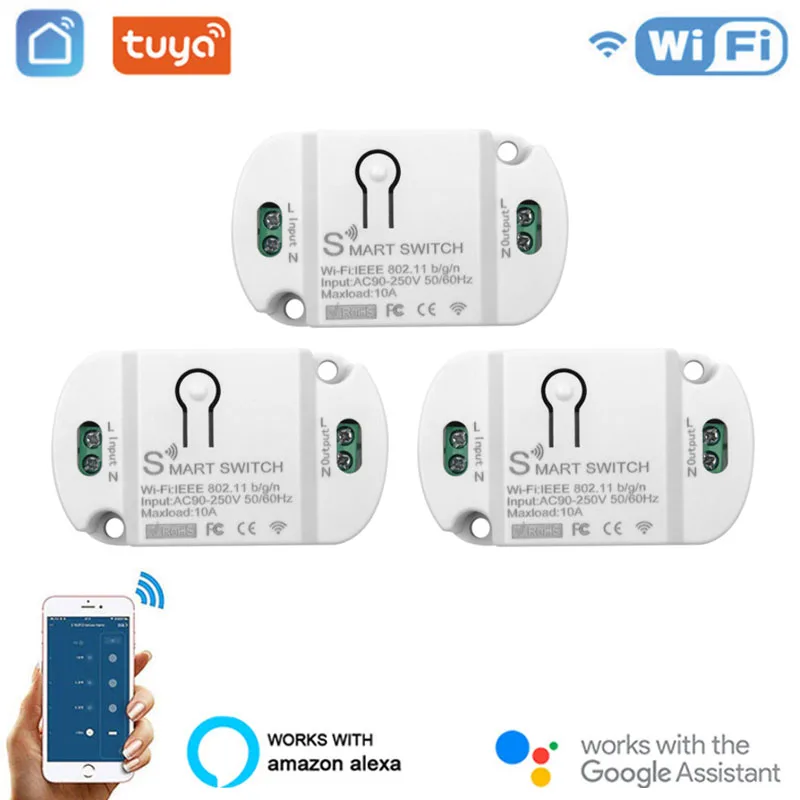 

Беспроводной Выключатель с поддержкой Wi-Fi и управлением через приложение Tuya