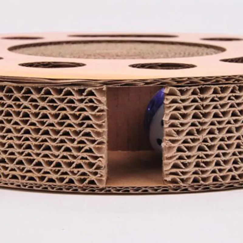 

Multi Holes Turntable Balls Cat Toys Corrugated Paper Casual Cat Toys Cat Supplies Grind Claw Training Cat Scratch Board Funny